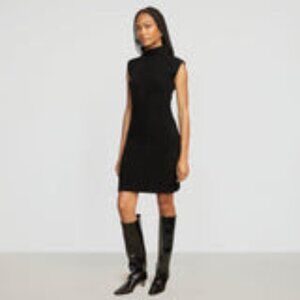 Modern Citizen Alora Mock-Neck Mini Dress, black, XS